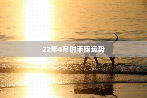 22年4月射手座运势