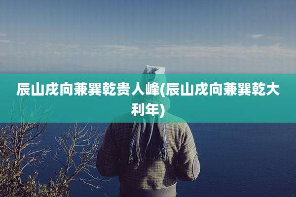 辰山戌向兼巽乾贵人峰(辰山戌向兼巽乾大利年)