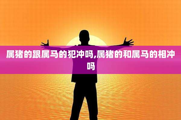 属猪的跟属马的犯冲吗,属猪的和属马的相冲吗