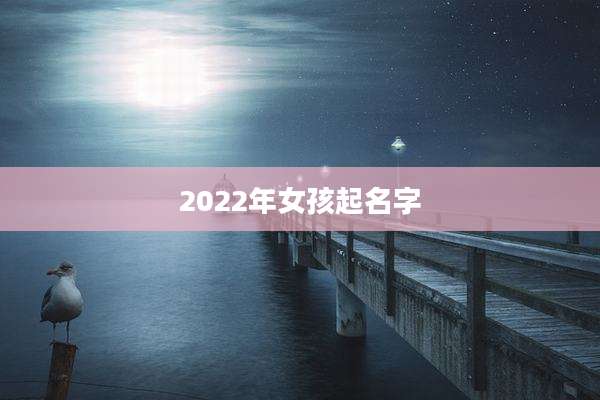 2022年女孩起名字