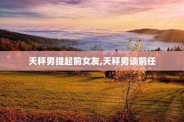 天秤男提起前女友,天秤男谈前任