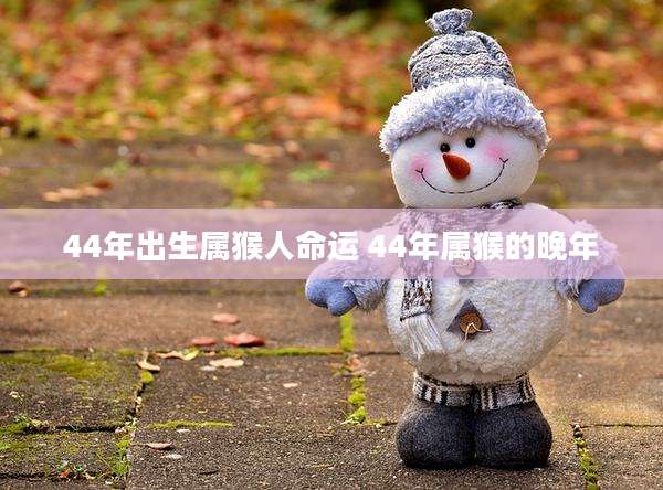 44年出生属猴人命运 44年属猴的晚年