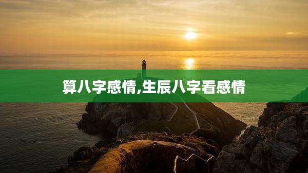 算八字感情,生辰八字看感情