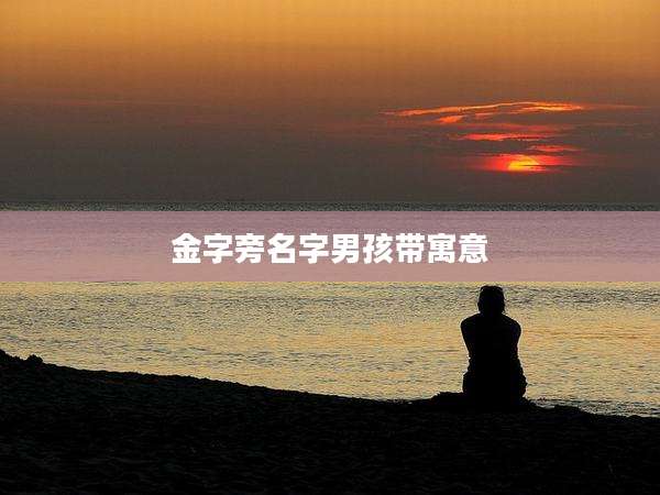 金字旁名字男孩带寓意