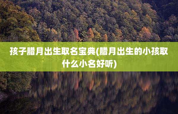 孩子腊月出生取名宝典(腊月出生的小孩取什么小名好听)