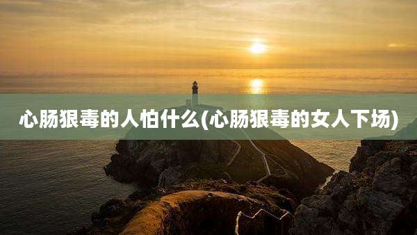 心肠狠毒的人怕什么(心肠狠毒的女人下场)