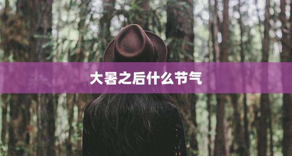 大暑之后什么节气