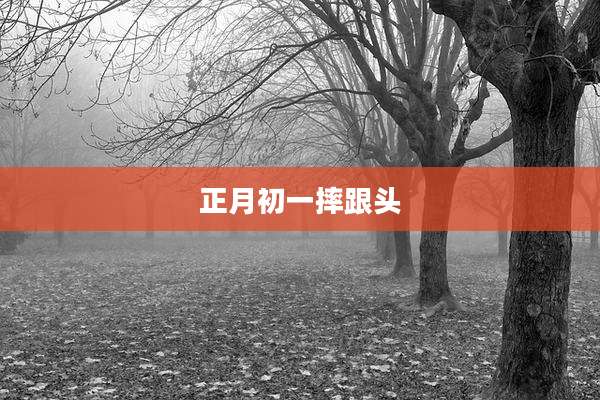 正月初一摔跟头