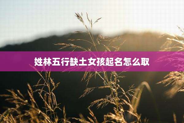 姓林五行缺土女孩起名怎么取