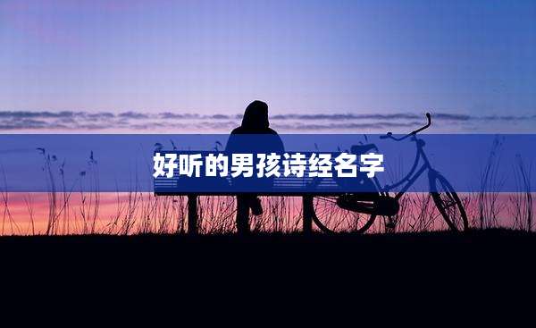 好听的男孩诗经名字