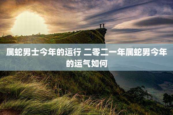 属蛇男士今年的运行 二零二一年属蛇男今年的运气如何