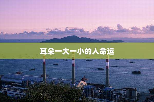 耳朵一大一小的人命运