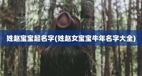 姓赵宝宝起名字(姓赵女宝宝牛年名字大全)