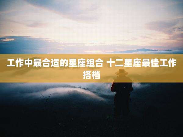 工作中最合适的星座组合 十二星座最佳工作搭档