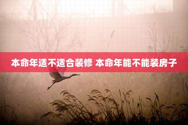本命年适不适合装修 本命年能不能装房子