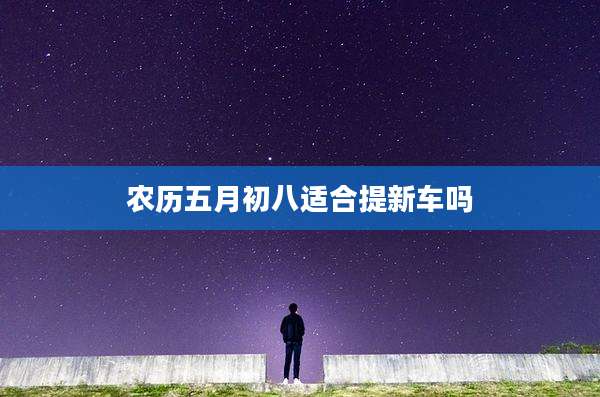 农历五月初八适合提新车吗