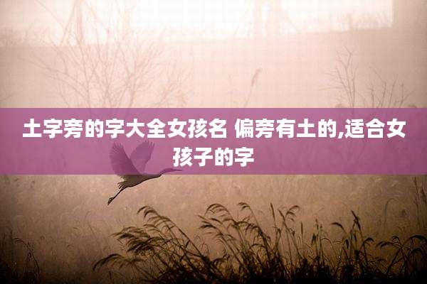 土字旁的字大全女孩名 偏旁有土的,适合女孩子的字