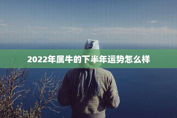 2022年属牛的下半年运势怎么样