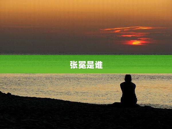 张冕是谁