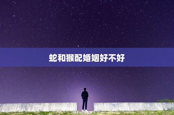 蛇和猴配婚姻好不好