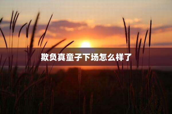 欺负真童子下场怎么样了