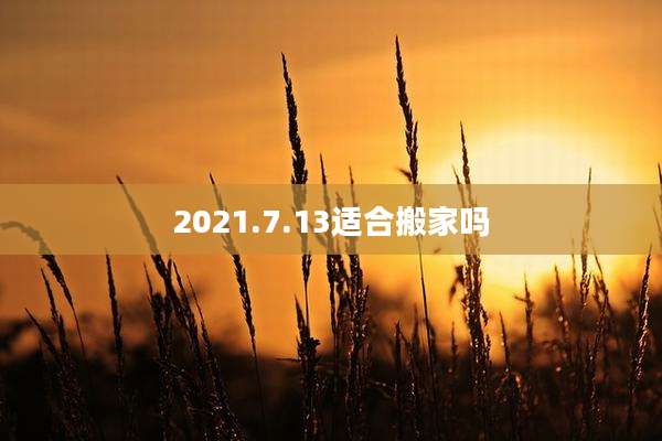 2021.7.13适合搬家吗