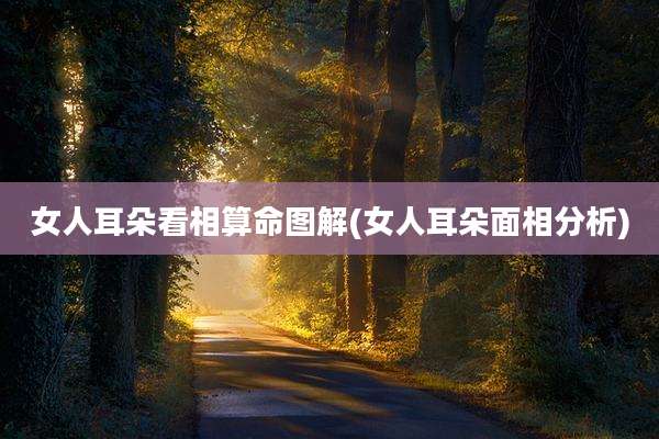 女人耳朵看相算命图解(女人耳朵面相分析)