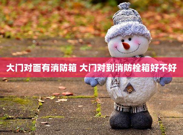 大门对面有消防箱 大门对到消防栓箱好不好