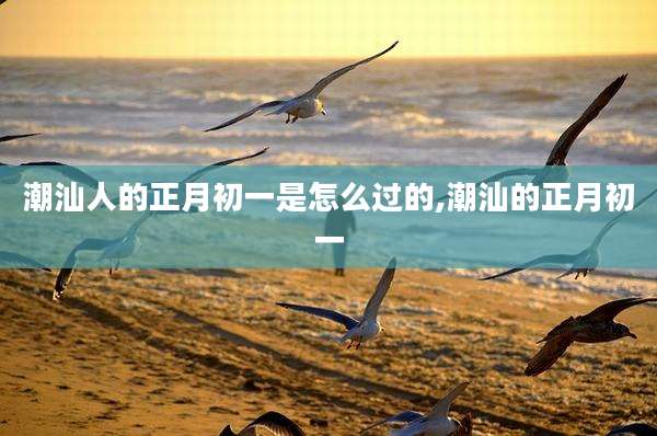 潮汕人的正月初一是怎么过的,潮汕的正月初一