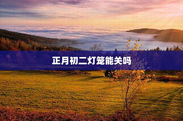 正月初二灯笼能关吗
