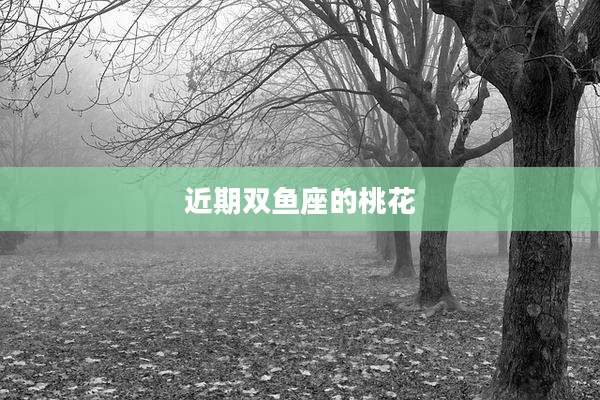 近期双鱼座的桃花