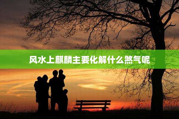 风水上麒麟主要化解什么煞气呢