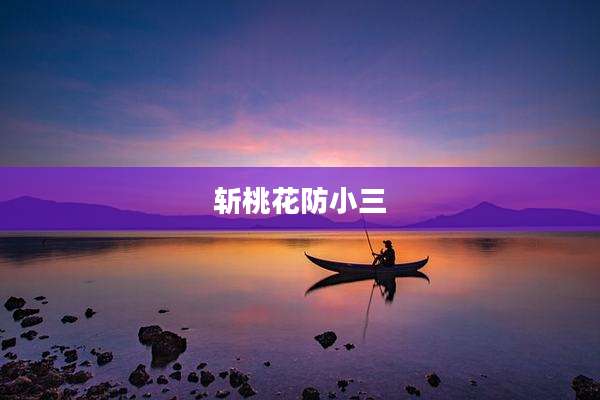 斩桃花防小三