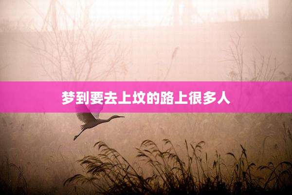 梦到要去上坟的路上很多人