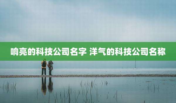 响亮的科技公司名字 洋气的科技公司名称