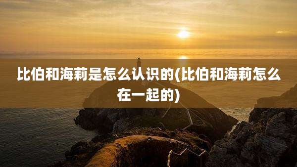 比伯和海莉是怎么认识的(比伯和海莉怎么在一起的)