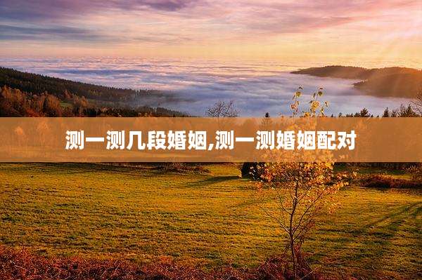 测一测几段婚姻,测一测婚姻配对