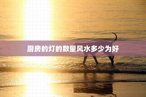 厨房的灯的数量风水多少为好