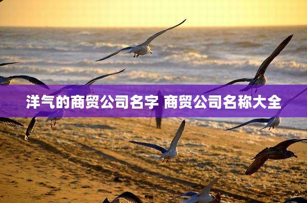 洋气的商贸公司名字 商贸公司名称大全