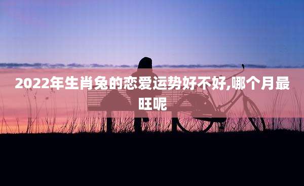 2022年生肖兔的恋爱运势好不好,哪个月最旺呢