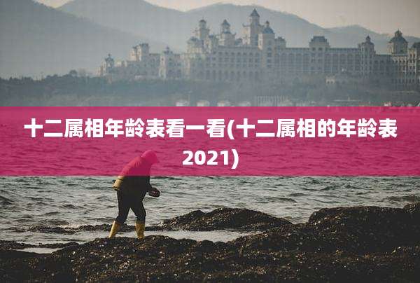 十二属相年龄表看一看(十二属相的年龄表2021)