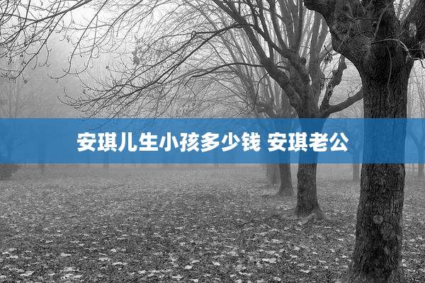 安琪儿生小孩多少钱 安琪老公