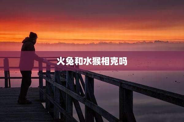 火兔和水猴相克吗