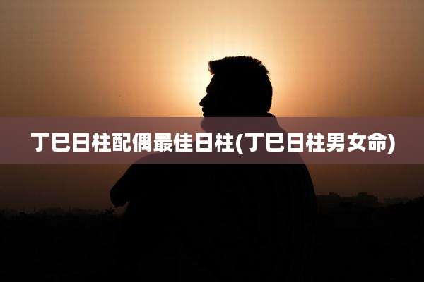 丁巳日柱配偶最佳日柱(丁巳日柱男女命)