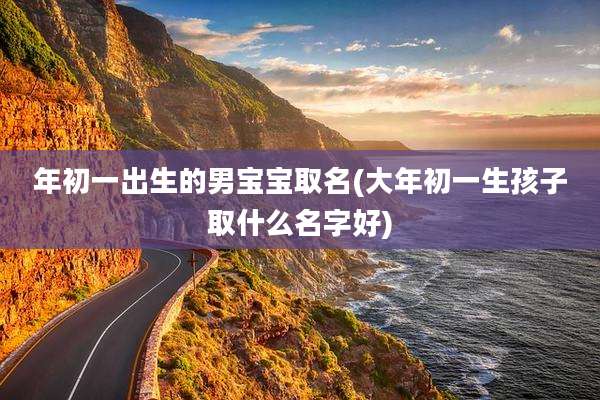 年初一出生的男宝宝取名(大年初一生孩子取什么名字好)