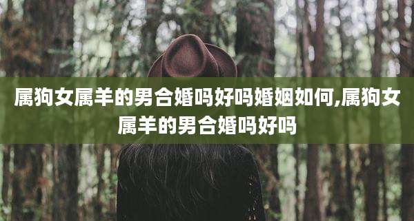 属狗女属羊的男合婚吗好吗婚姻如何,属狗女属羊的男合婚吗好吗