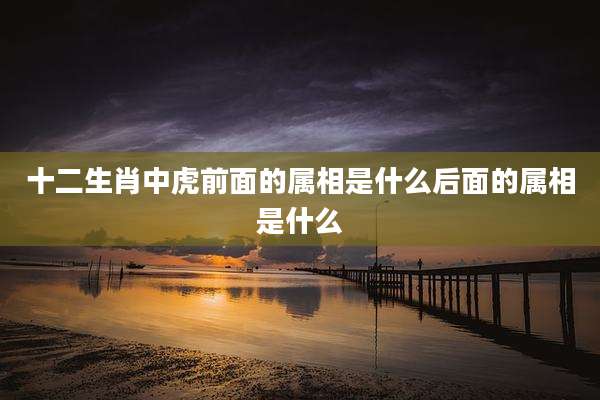 十二生肖中虎前面的属相是什么后面的属相是什么