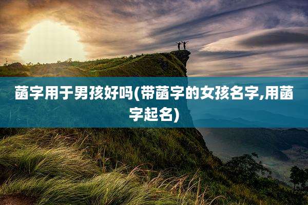 菡字用于男孩好吗(带菡字的女孩名字,用菡字起名)