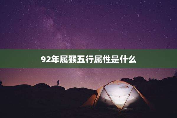 92年属猴五行属性是什么