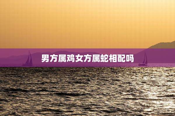 男方属鸡女方属蛇相配吗